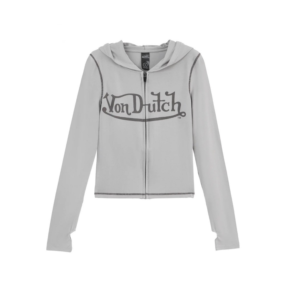 Von Dutch XL Grey Hoodie & Leggings Set + Zebra Print Purse